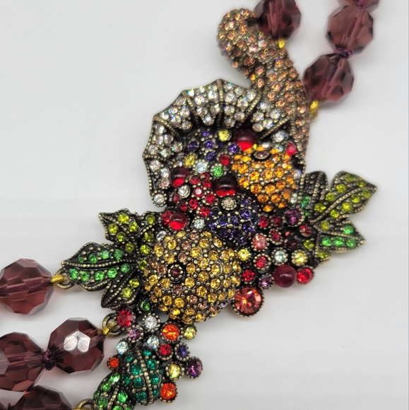 Heidi Daus Holiday Cornucopia Necklace with Multicolor Swarovski Crystals - Picture 4 of 13